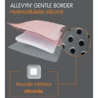 Allevyn gentle border 8x8cm x16
